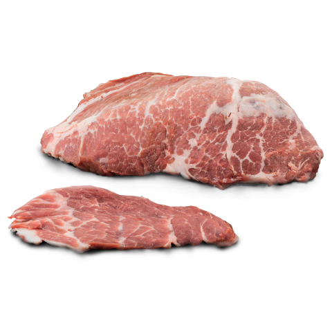 Pieza de carne fresca de presa ibérica